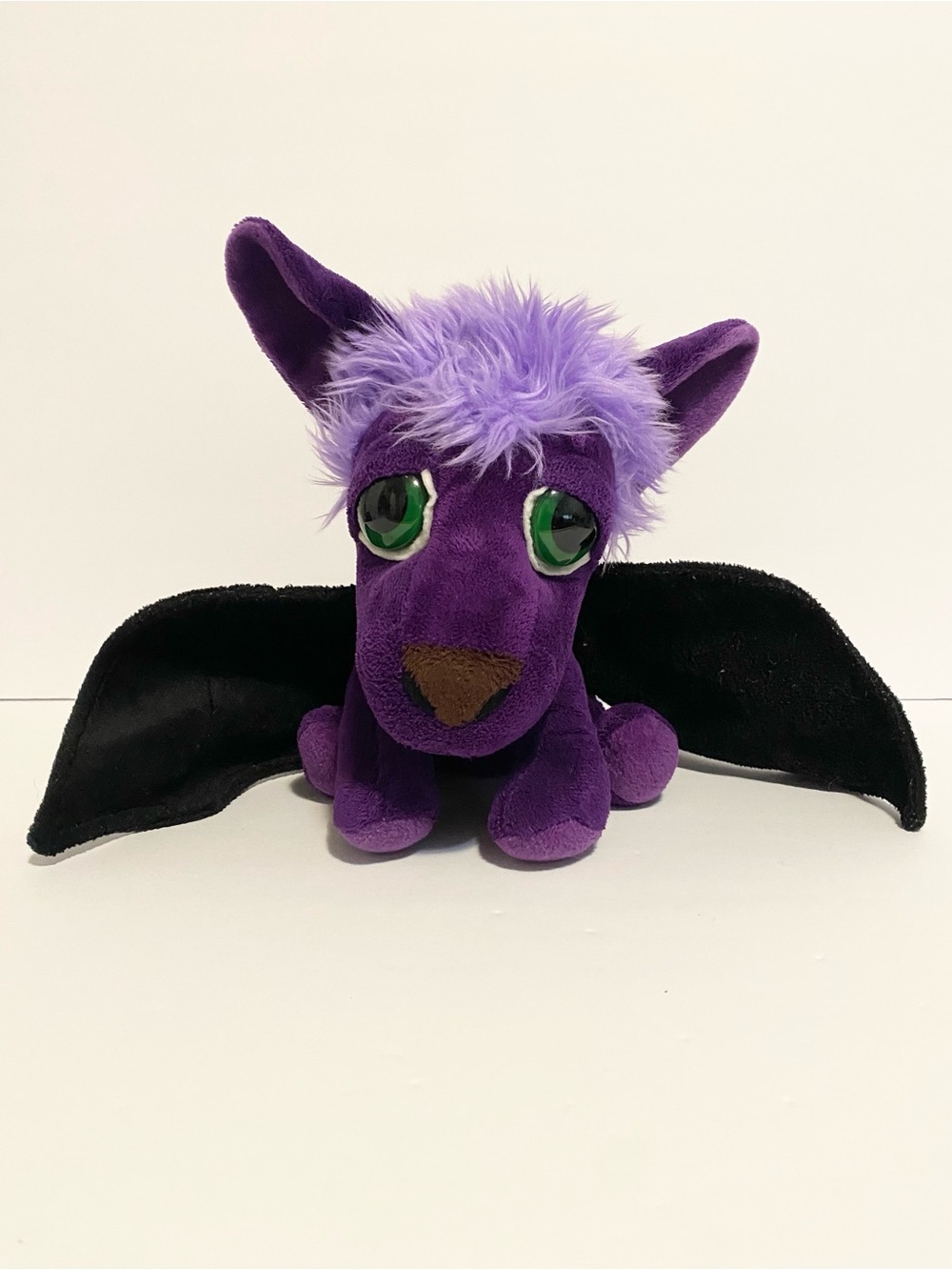 Russ Lil Peepers Edward the Purple Bat Plush Big Eyes Stuffed Animal Toy 10”